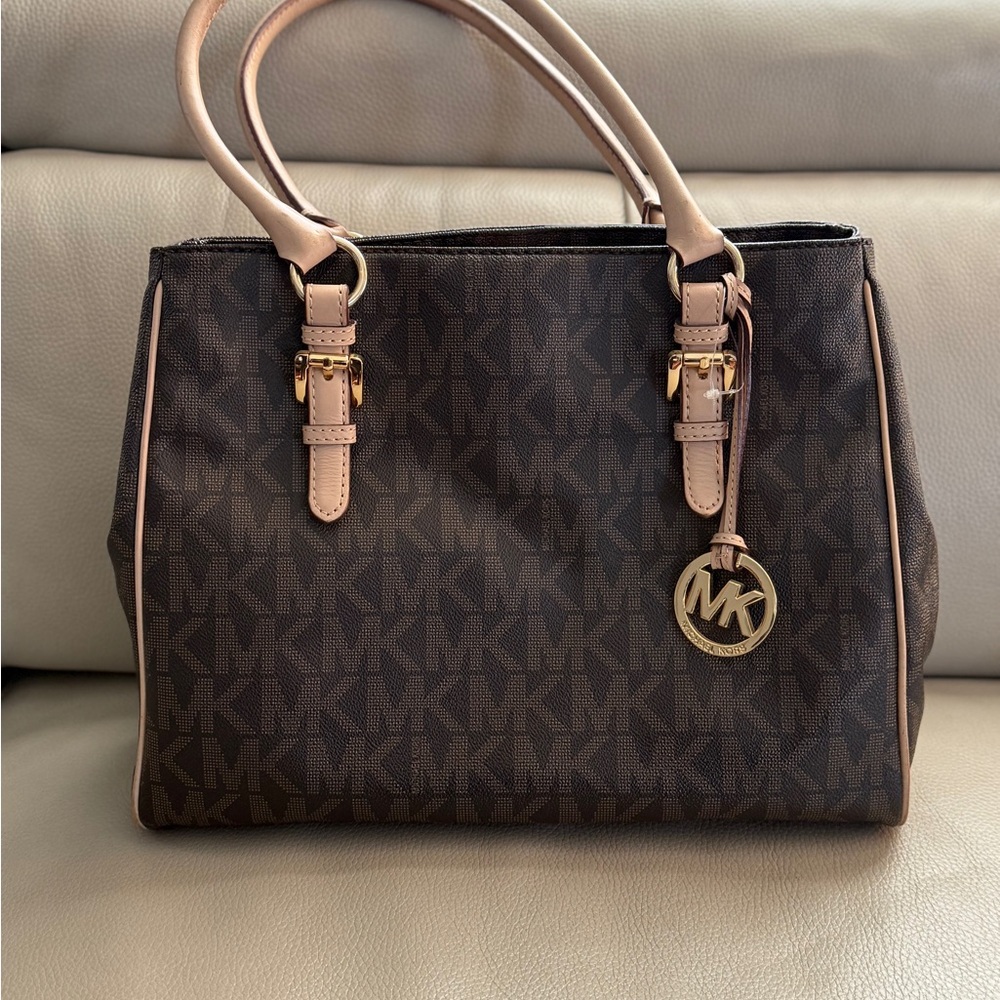 Michael Kors Brown Signature Tote Bag
